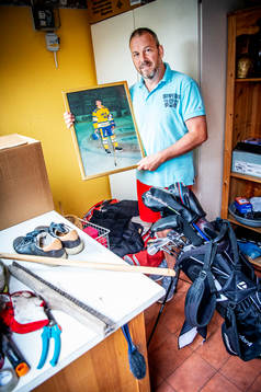 Robert Burakovsky hemma i villans garage i Bunkeflostrand