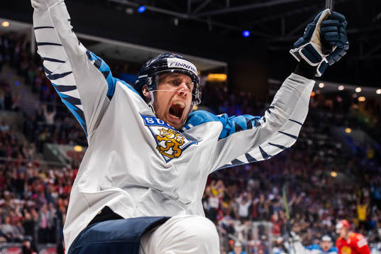Marko Anttila of Finland celebrates