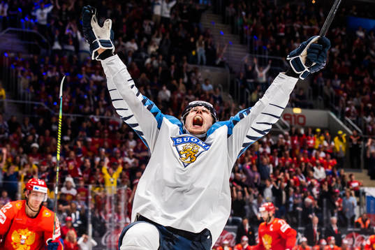 Marko Anttila of Finland celebrates