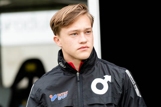 Degerfors Emil Portén före fotbollsmatchen i Superettan mellan Halmstad och Degerfors den 25 maj 2019 i Halmstad.