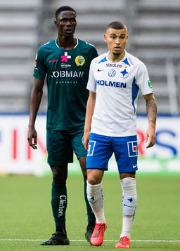 Hammarbys Kossounou Odilon och IFK Norrköpings Jordan