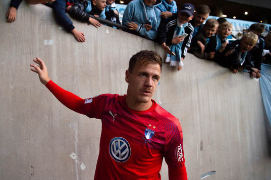 Malmö FFs   målvakt Johan Dahlin
