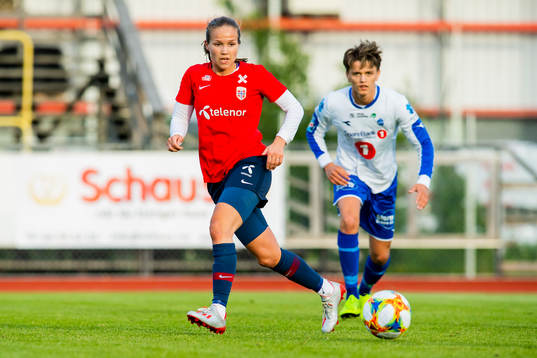 Guro Reiten of Norway and Martin Olsen of Sprint Jeløy Jr