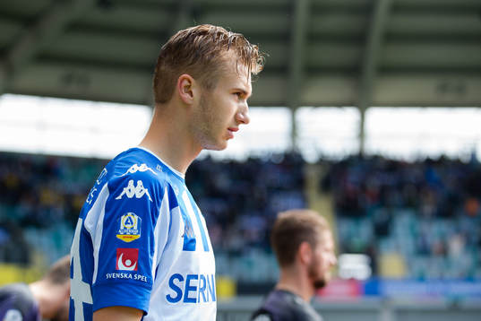IFK Göteborgs Benjamin Nygren innan fotbollsmatchen i