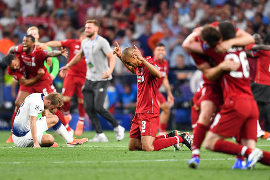 Fabinho of Liverpool celebrates