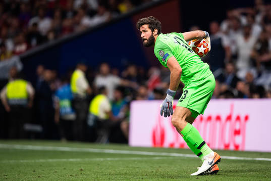 Goalkeeper Alisson Becker of Liverpool