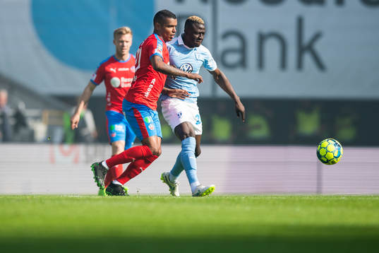 Helsingborgs Wanderson Do Carmo och Malmö FFs Bonke