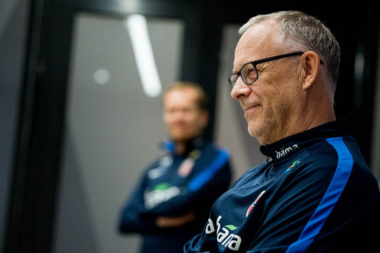 Lars Lagerbäck, head coach of Norway