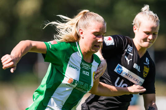 Hammarbys Louise Lillbäck och Umeås Nikolina Lundin Lundström