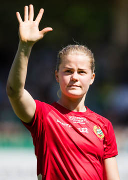 Hammarbys målvakt Britta Elsert Gynning innan