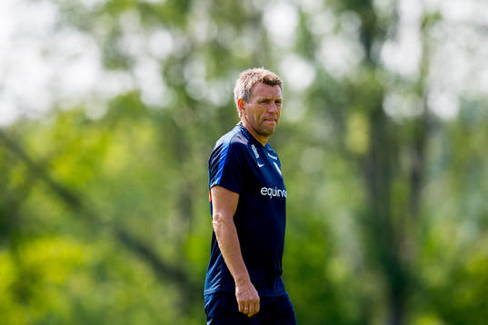Gunnar Halle, head coach of Norway G19,