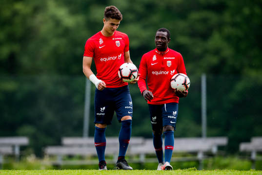 Filip Møller Delaveris and Joshua Kitolano of Norway