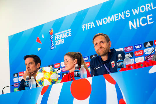 Terje Skeie, head of media of Norway, Maren Nævdal Mjelde