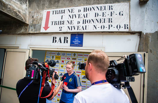 Goalkeeper Hedvig Lindahl  of Sweden