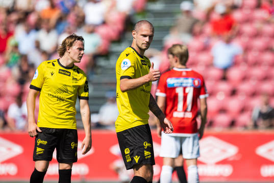 Joackim Jørgensen of Start giving a thumbs up