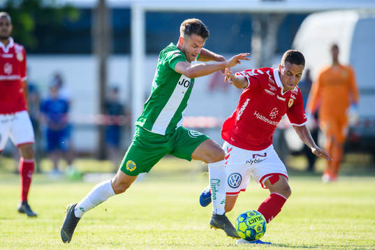 Hammarbys Alexander Kacaniklic och Kalmars Rafael Gimenes