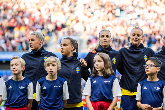 Olivia Schough and Julia Zigiotti Olme of Sweden