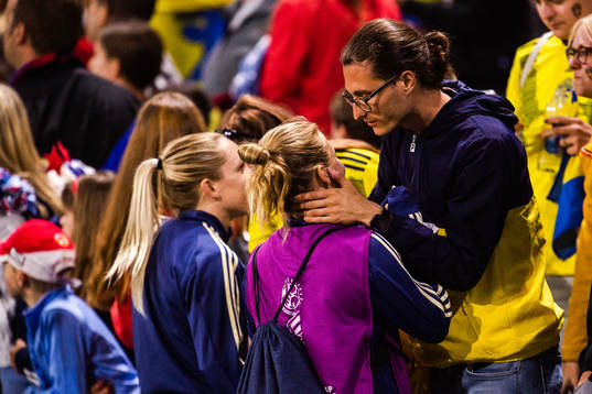 Anna Anvegård of Sweden with boyfriend