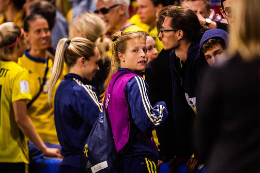 Anna Anvegård of Sweden with boyfriend