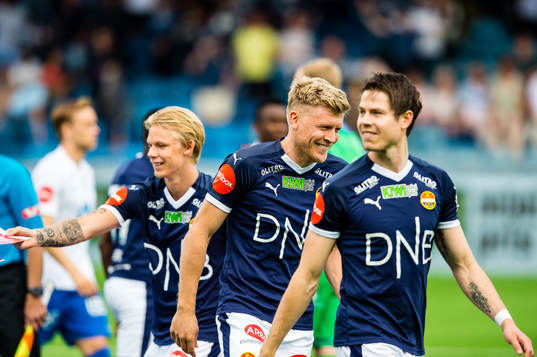 Sebastian Pedersen, Jonathan Parr and Lars-Christopher Horst Jan Vilsvik of Strømsgodset