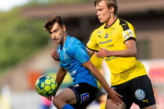 Halmstads Rasmus Wiedsheim-Paul och Frejs Marcus Degerlund