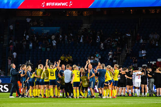 Players and staff of Sweden gathered