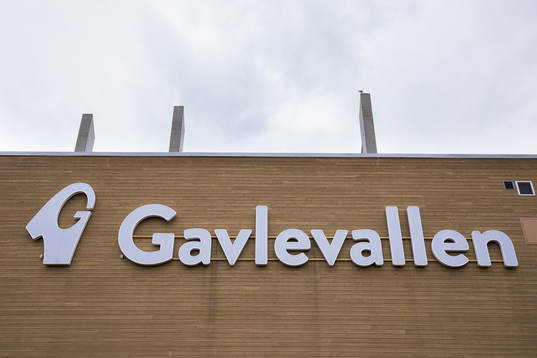 Skylt på Gavlevallen