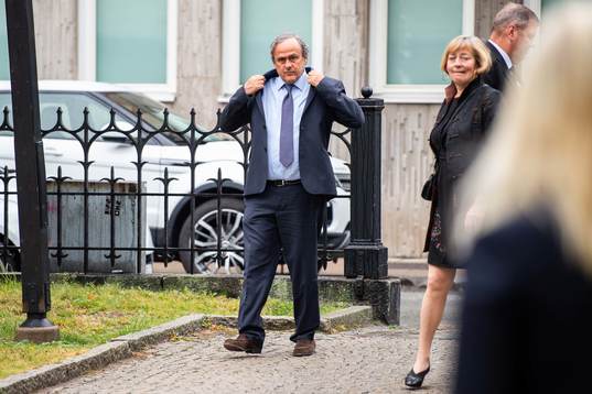 Former football player and former UEFA president Michel Platini