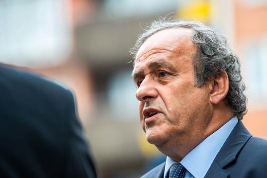 Former football player and UEFA President Michel Platini