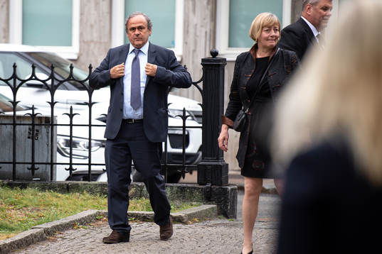 Former football player and former UEFA president Michel Platini