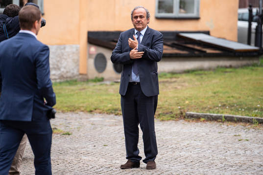 Former football player and former UEFA president Michel Platini