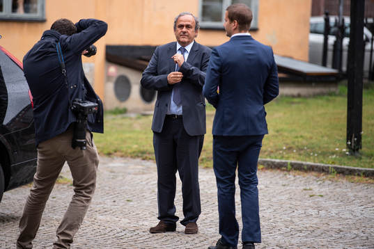 Former football player and former UEFA president Michel Platini