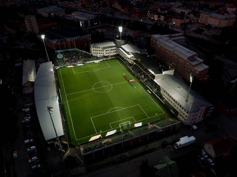 Sundsvalls arena NP3 innan fotbollsmatchen i Allsvenskan mellan GIF Sundsvall och AFC Eskilstuna den 29 juni 2019 i Sundsvall.