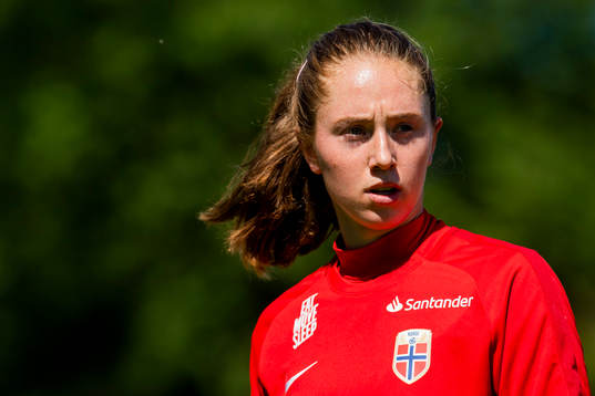 Goalkeeper Karen Oline Sneve of Norway