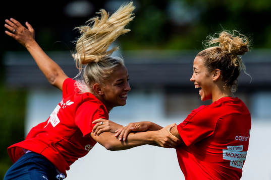 Rikke Bogtveit Nygard and Celin Bizet Ildhusøy of Norway