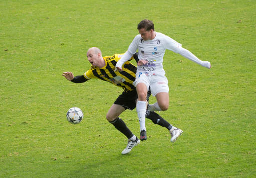 IFK Hässleholms Simon Henningsson i matchen i division 2 mellan IFK Hässleholm och IFK Berga i Hässleholm 6 juli 2019.  