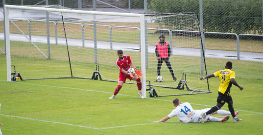  i matchen i division 2 mellan IFK Hässleholm och IFK Berga i Hässleholm 6 juli 2019.  