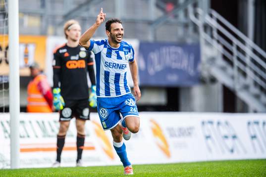 IFK Göteborgs André Calisir jublar efter 2-0