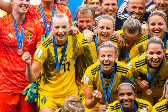 Stina Blackstenius , Amanda Ilestedt , Mimmi Larsson ,