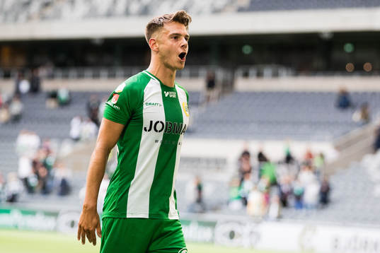 Hammarbys Alexander Kacaniklic jublar