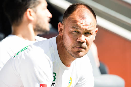 Hammarbys assisterande tränare Joachim Björklund innan