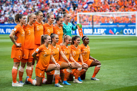 The starting eleven of Netherlands