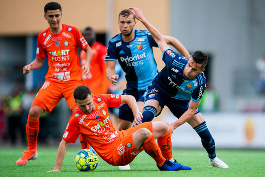 Djurgårdens Haris Radetinac och AFC Eskilstunas Kadir