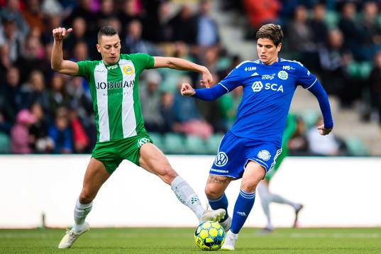 Hammarbys Nikola Djurdjic och Sundsvalls David Batanero