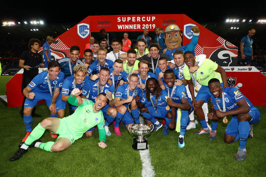 GENK, BELGIUM - JULY 20: Benjamin Nygren of Genk celebrates