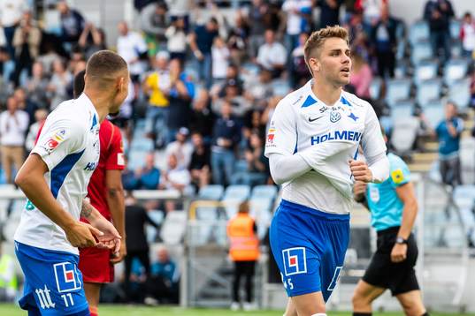 IFK Norrköpings Christoffer Nyman jublar