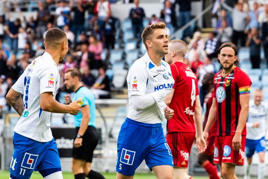 IFK Norrköpings Christoffer Nyman jublar