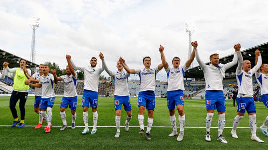 IFK Norrköpings spelare jublar