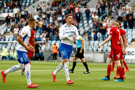 IFK Norrköpings Christoffer Nyman jublar