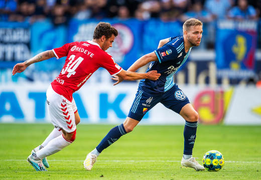 Kalmars Herman Hallberg och Djurgårdens Jonathan Ring